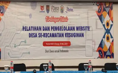 KEGIATAN PELATIHAN DAN PENGELOLAAN WEBSITE DESA SE-KECAMATAN KESUGIHAN